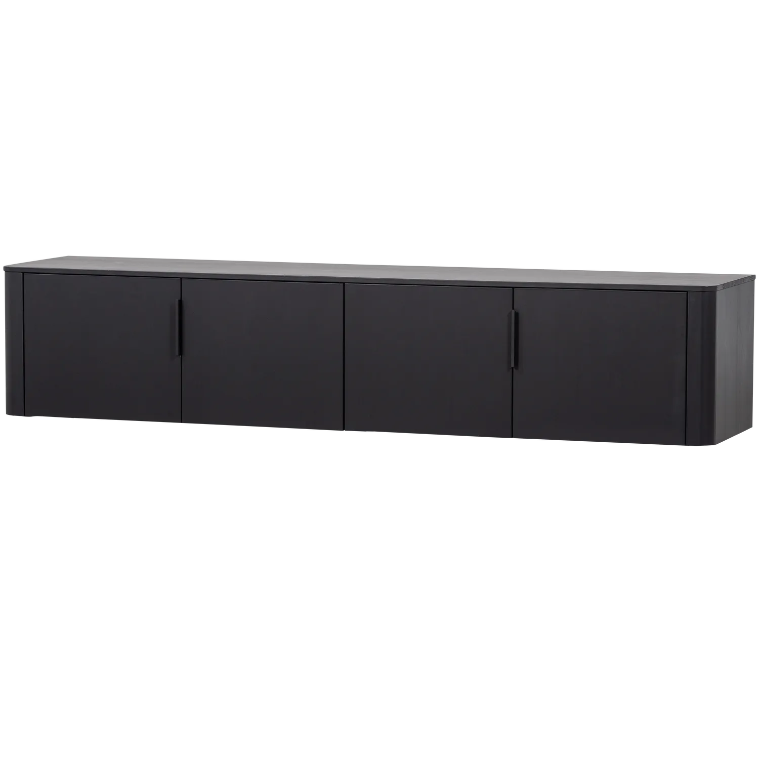 Woood Gunnar Tv Meubel 200 Cm Grenen Matzwart [Fsc] - KwaliteitWonen.nl