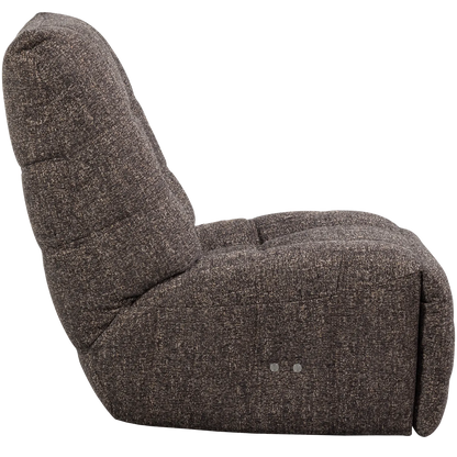 Woood Hein Relaxfauteuil Elektrisch Antraciet/Bruin Melange - KwaliteitWonen.nl