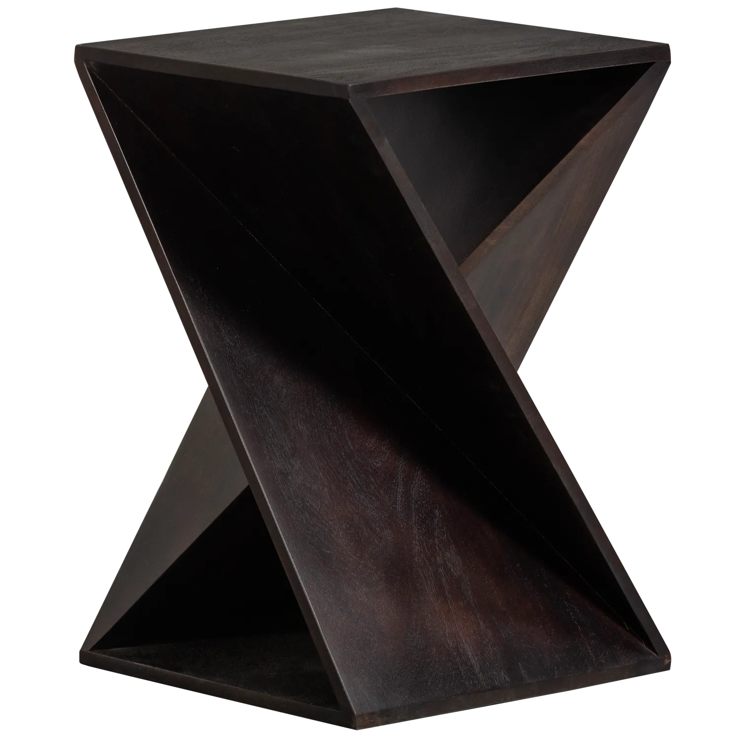 Woood Ikem Bijzettafel Acaciahout Donkerbruin - KwaliteitWonen.nl