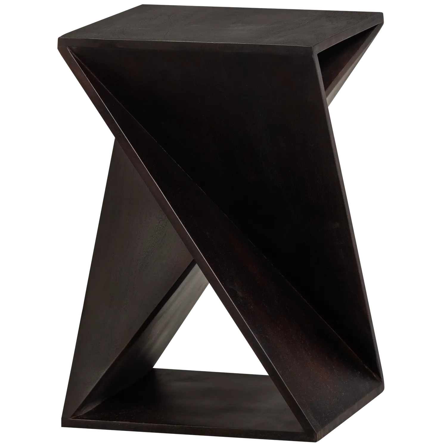Woood Ikem Bijzettafel Acaciahout Donkerbruin - KwaliteitWonen.nl