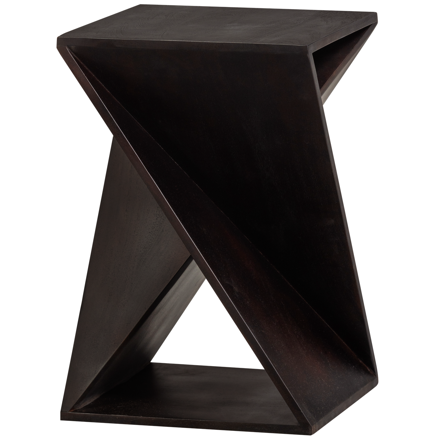 Woood Ikem Bijzettafel Acaciahout Donkerbruin-Kwaliteitwonen.nl