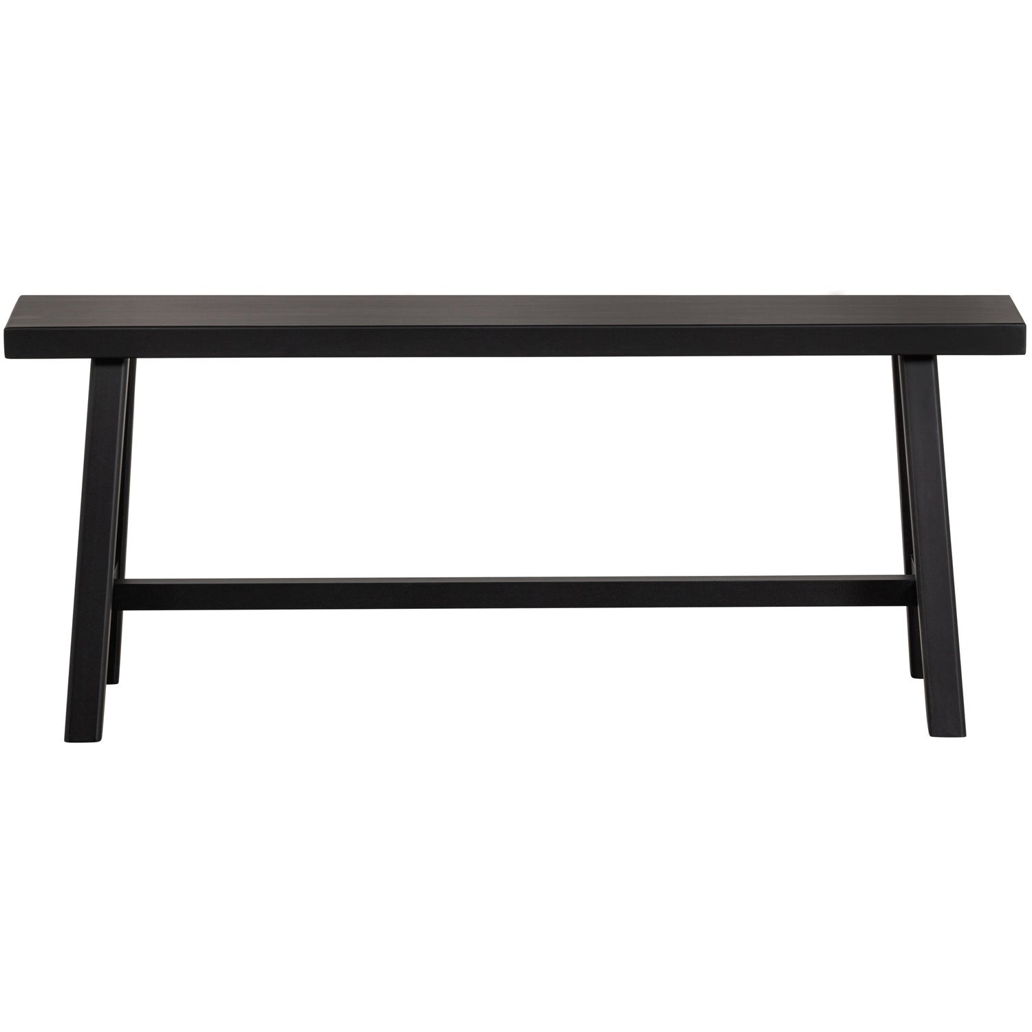 Woood Imme Bankje Hout Zwart 110cm - KwaliteitWonen.nl