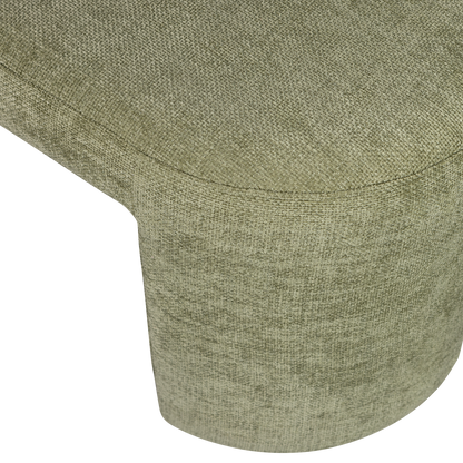 Woood Jacob Gestoffeerd Bankje Olijfgroen-Kwaliteitwonen.nl