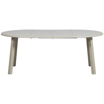 Woood Janne Uitschuifbare Eettafel Rond Eiken Dakargrau [Fsc] - KwaliteitWonen.nl