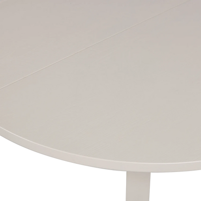 Woood Janne Uitschuifbare Eettafel Rond Eiken Dakargrau [Fsc] - KwaliteitWonen.nl