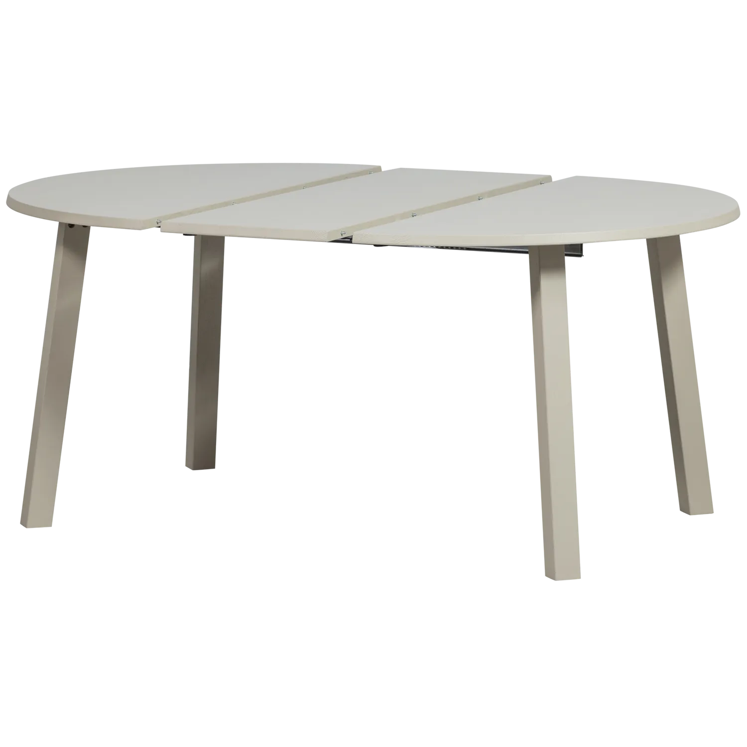 Woood Janne Uitschuifbare Eettafel Rond Eiken Dakargrau [Fsc] - KwaliteitWonen.nl