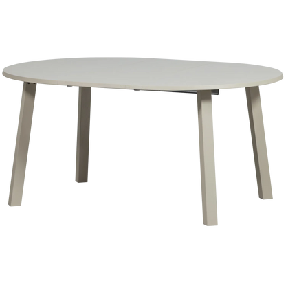 Woood Janne Uitschuifbare Eettafel Rond Eiken Dakargrau [Fsc] - KwaliteitWonen.nl