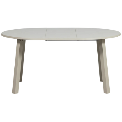 Woood Janne Uitschuifbare Eettafel Rond Eiken Dakargrau [Fsc] - KwaliteitWonen.nl