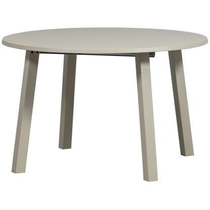 Woood Janne Uitschuifbare Eettafel Rond Eiken Dakargrau [Fsc] - KwaliteitWonen.nl
