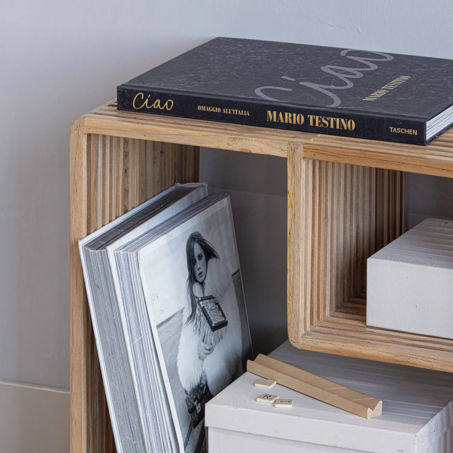 Woood Jasmijn Bijzettafel Recycled Teak Naturel - KwaliteitWonen.nl