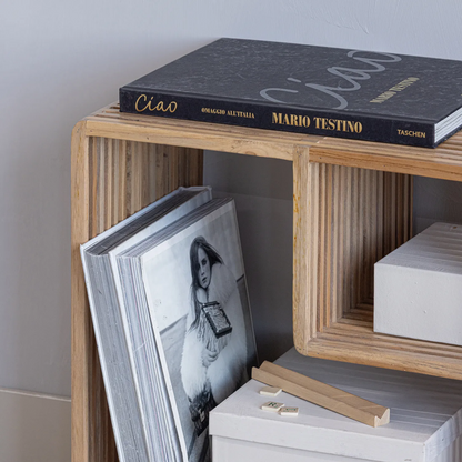 Woood Jasmijn Bijzettafel Recycled Teak Naturel - KwaliteitWonen.nl