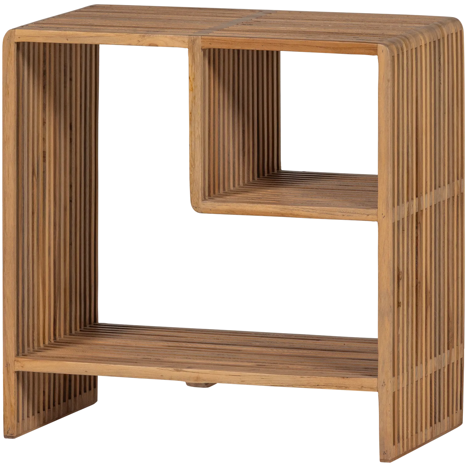Woood Jasmijn Bijzettafel Recycled Teak Naturel - KwaliteitWonen.nl