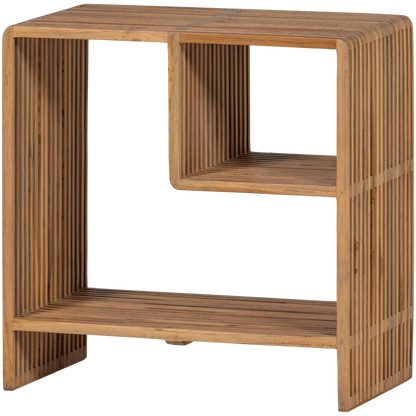 Woood Jasmijn Bijzettafel Recycled Teak Naturel - KwaliteitWonen.nl