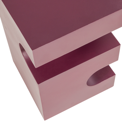 Woood Jessa Bijzettafel Metaal Paars/Bruin-Kwaliteitwonen.nl