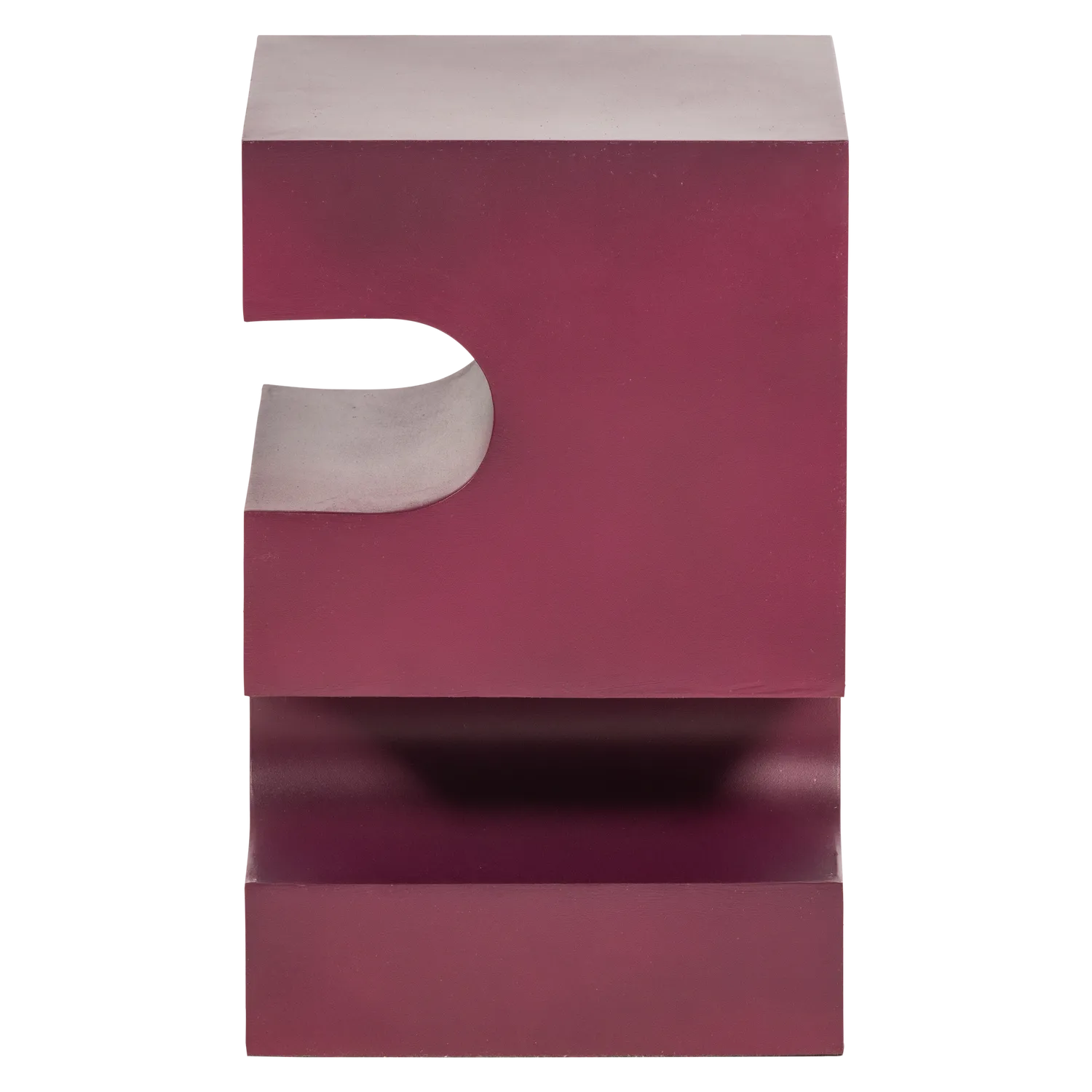 Woood Jessa Bijzettafel Metaal Paars/Bruin - KwaliteitWonen.nl