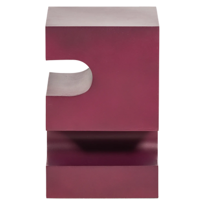 Woood Jessa Bijzettafel Metaal Paars/Bruin - KwaliteitWonen.nl