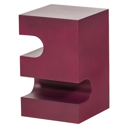 Woood Jessa Bijzettafel Metaal Paars/Bruin - KwaliteitWonen.nl