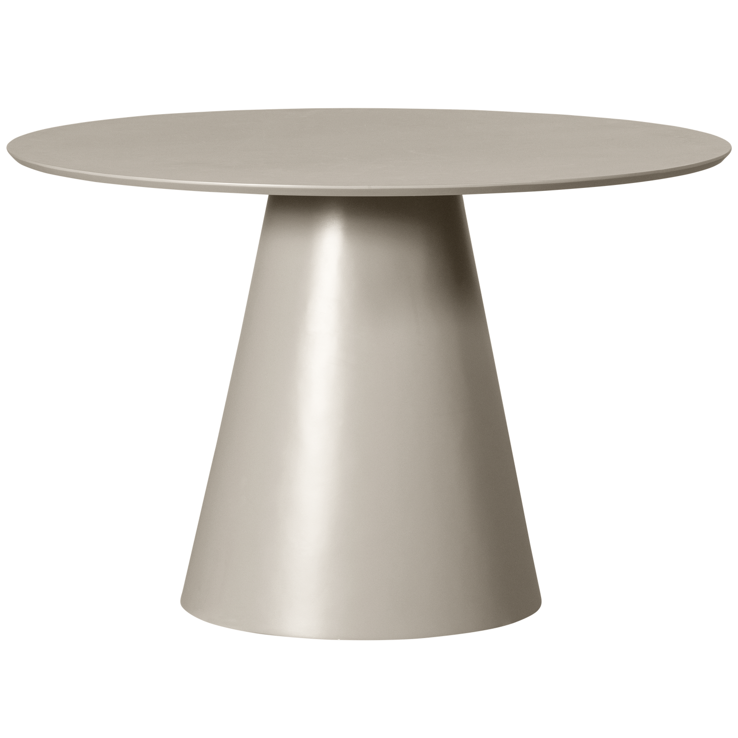 Woood Jorre Eettafel O120 Cm Mdf Antiek Beige-Kwaliteitwonen.nl