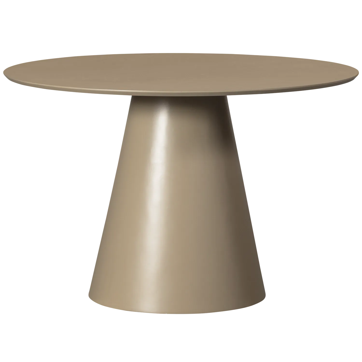 Woood Jorre Eettafel Rond 120cm MDF Militair Bruin - KwaliteitWonen.nl