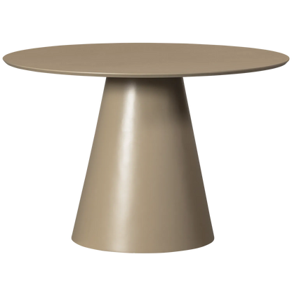 Woood Jorre Eettafel Rond 120cm MDF Militair Bruin - KwaliteitWonen.nl