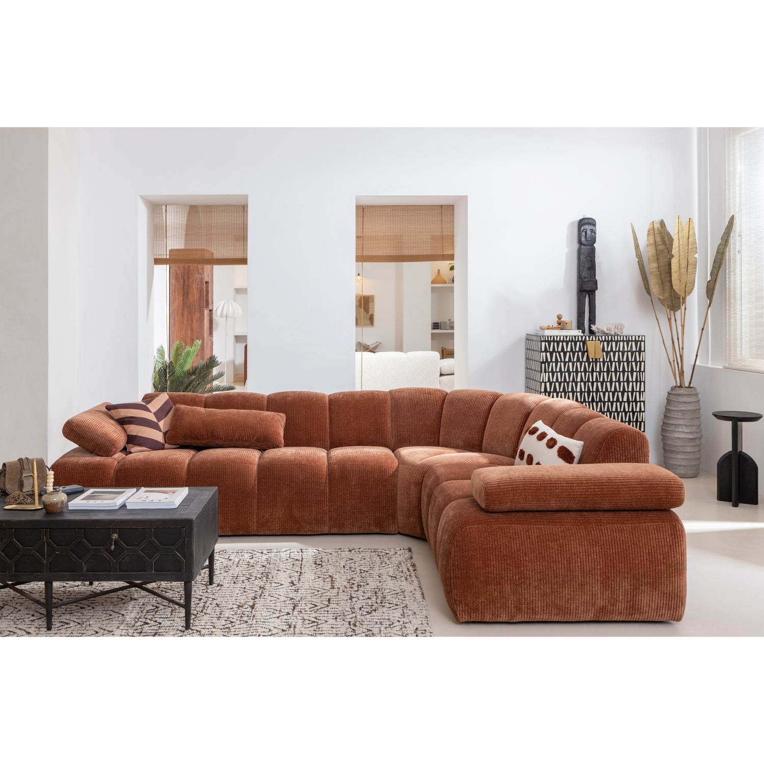 Woood Joslin Vloerkleed Wol Naturel Melange 170x240cm - KwaliteitWonen.nl