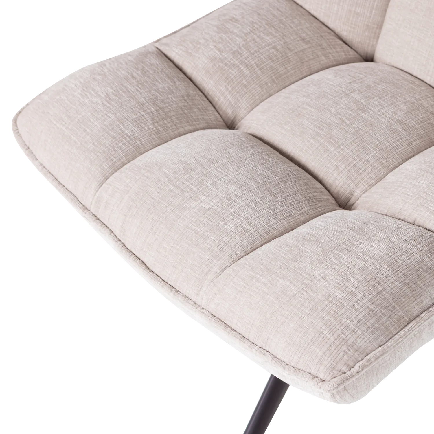 Woood Jouke Draaifauteuil Chenille Structuur Naturel [Fsc] - KwaliteitWonen.nl