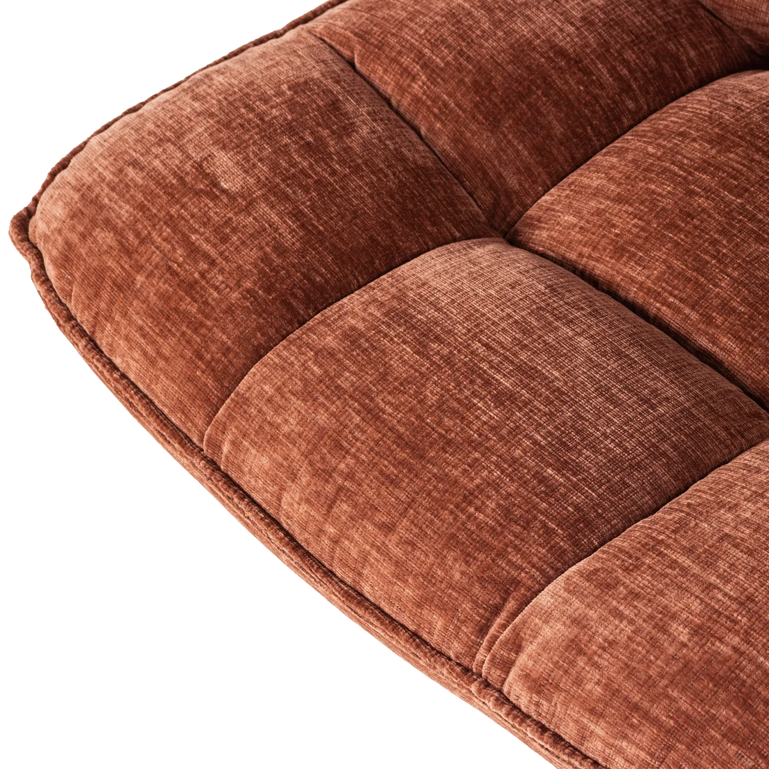Woood Jouke Draaifauteuil Chenille Structuur Roestbruin [Fsc] - KwaliteitWonen.nl