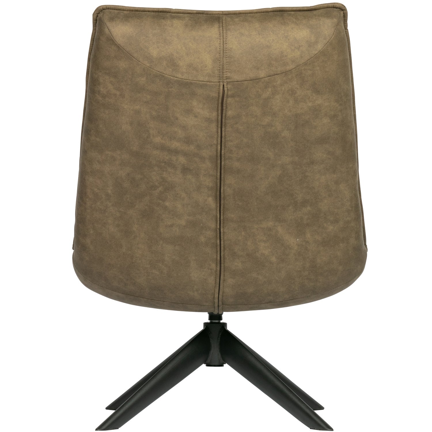 Woood Jouke Draaifauteuil Leerlook Groen - KwaliteitWonen.nl