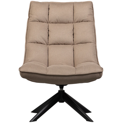Woood Jouke Draaifauteuil Zand - KwaliteitWonen.nl