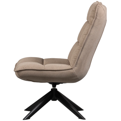 Woood Jouke Draaifauteuil Zand - KwaliteitWonen.nl