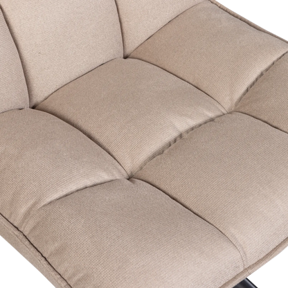 Woood Jouke Draaifauteuil Zand - KwaliteitWonen.nl
