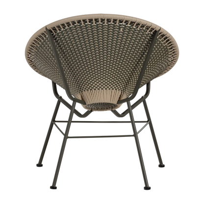 Woood Kazoun Tuin Loungestoel Wicker Groen - KwaliteitWonen.nl