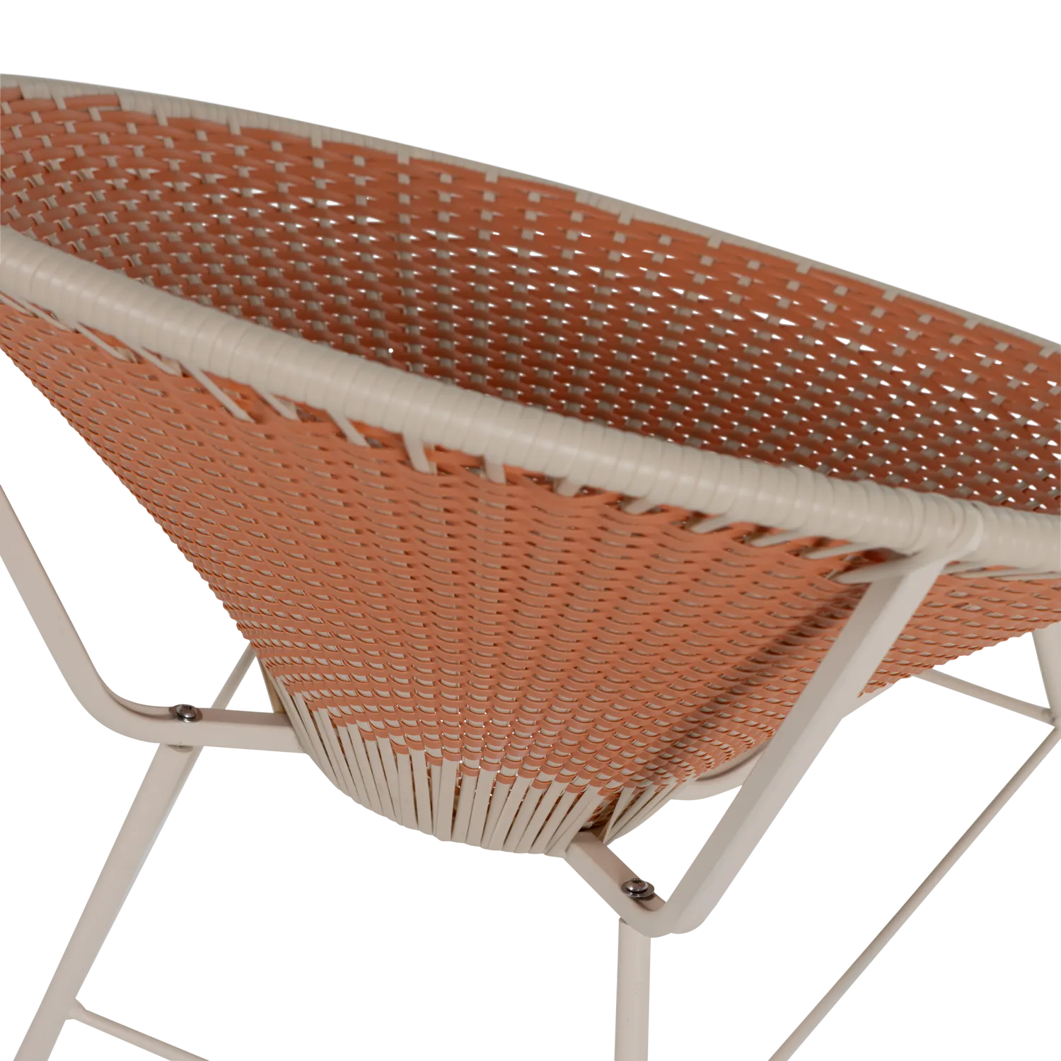 Woood Kazoun Tuin Loungestoel Wicker Oranje - KwaliteitWonen.nl