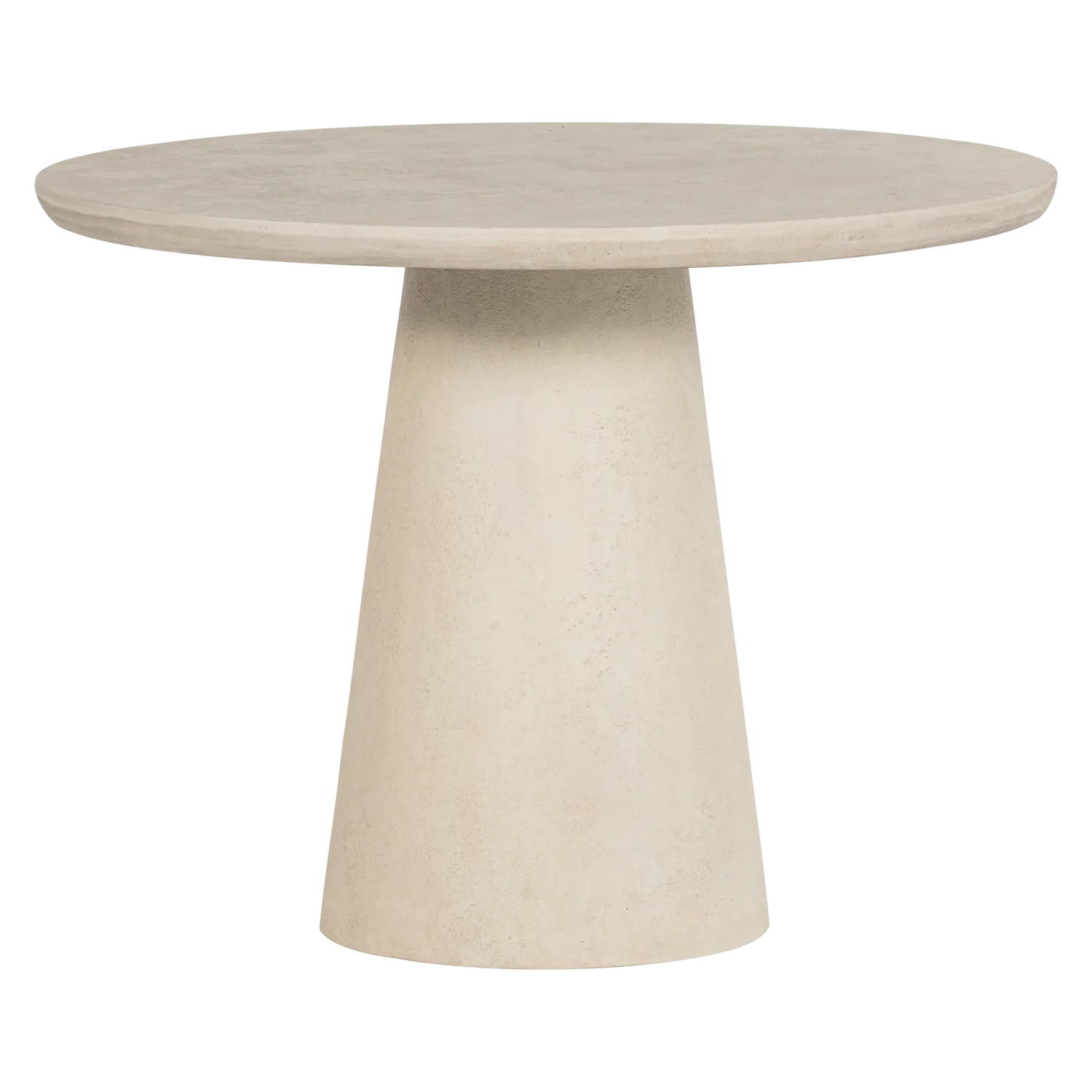 Woood Kevon Tuintafel Rond O100 Cm Vezelversterkte Beton Naturel - KwaliteitWonen.nl