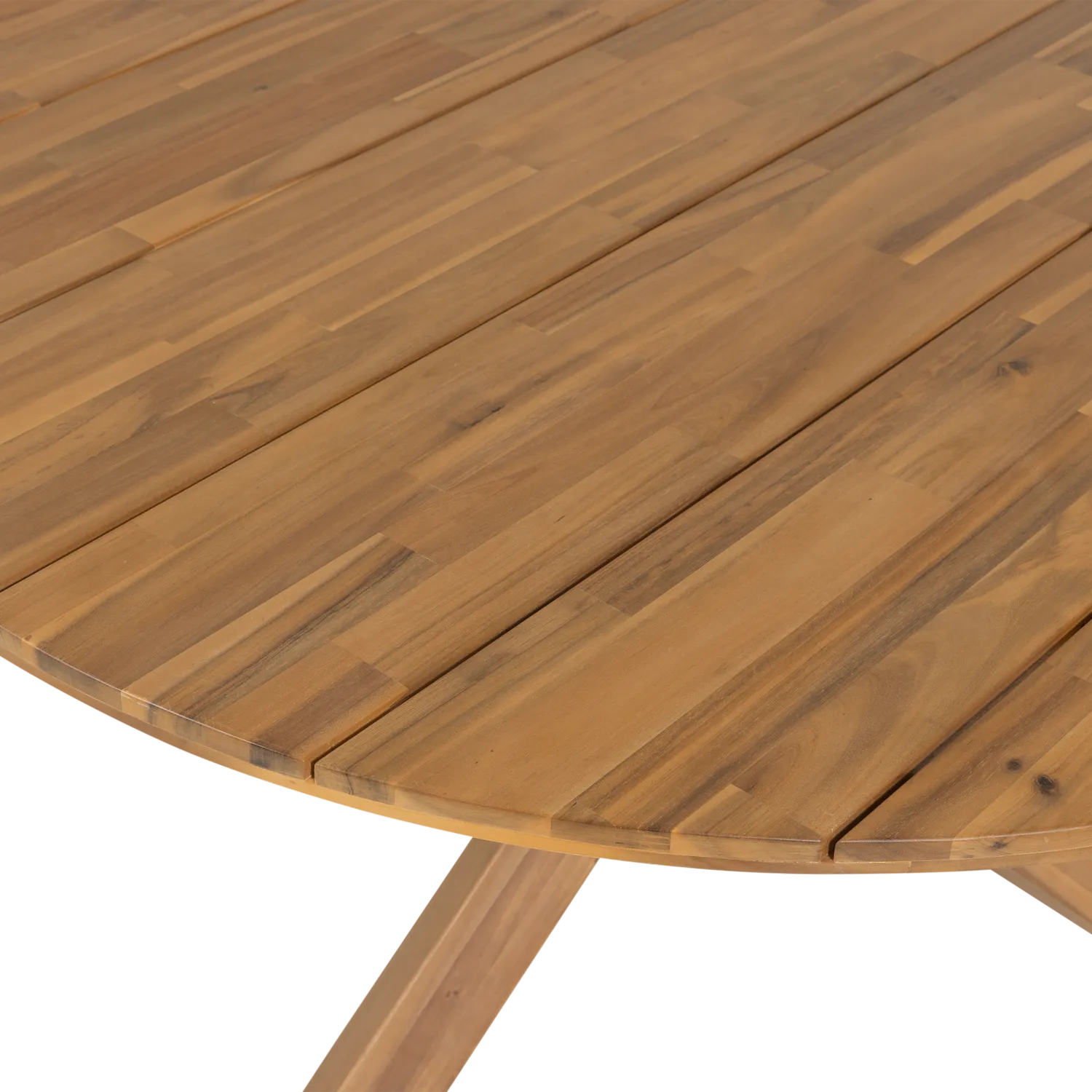 Woood Kiro Tuintafel Rond O135 Cm Acaciahout Naturel [Fsc] - KwaliteitWonen.nl