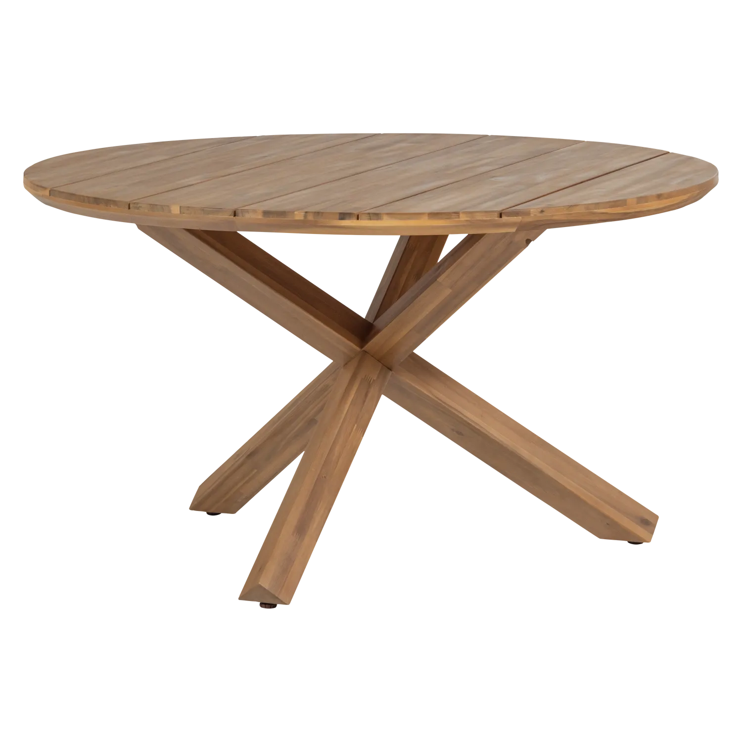 Woood Kiro Tuintafel Rond O135 Cm Acaciahout Naturel [Fsc] - KwaliteitWonen.nl