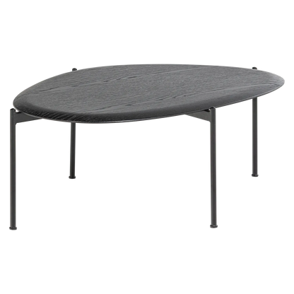 Woood Kota Salontafel 36x92x68cm MDF Fineer Zwart - KwaliteitWonen.nl