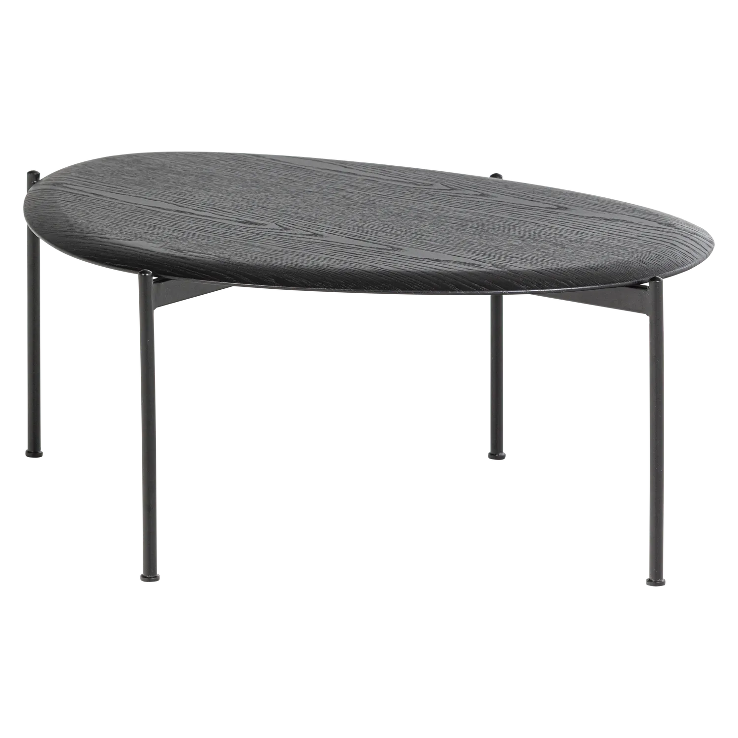 Woood Kota Salontafel 36x92x68cm MDF Fineer Zwart - KwaliteitWonen.nl