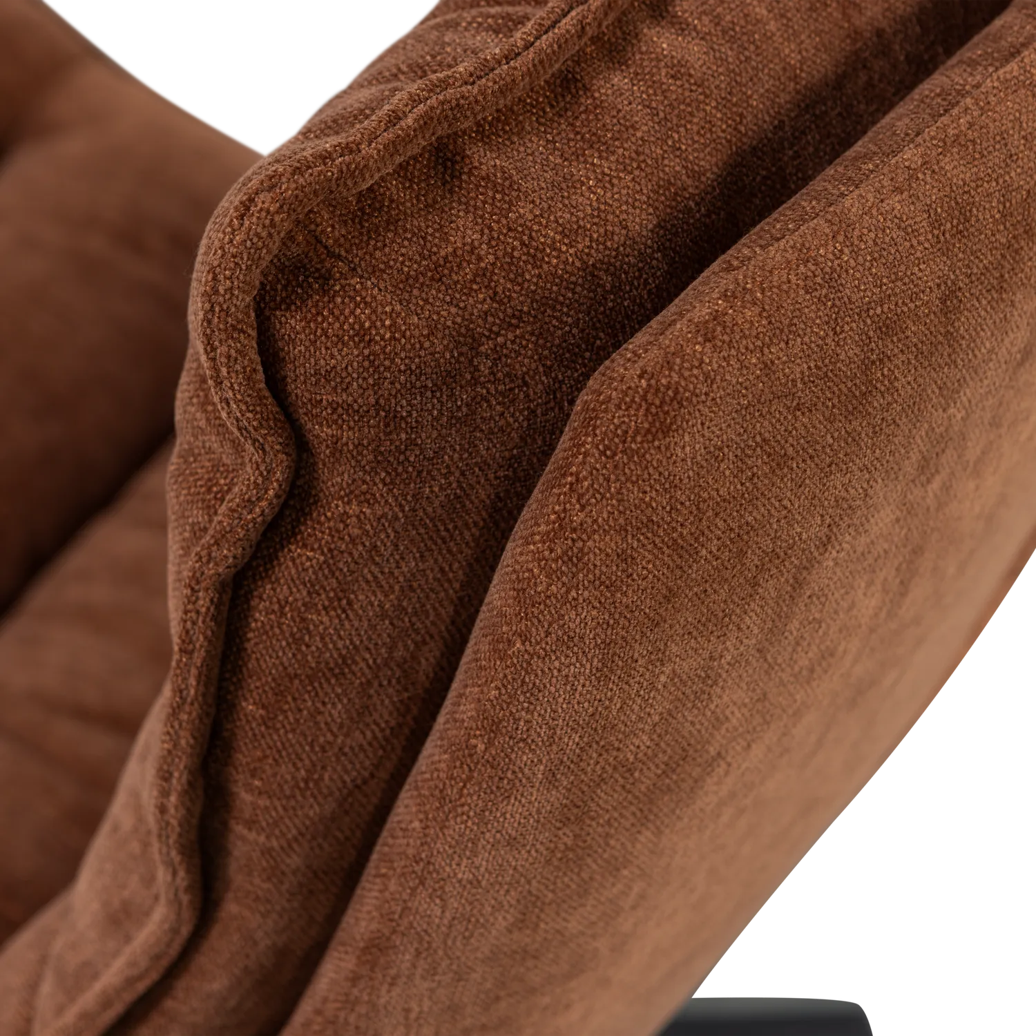 Woood Kube Draaifauteuil Met Hocker Bruin - KwaliteitWonen.nl