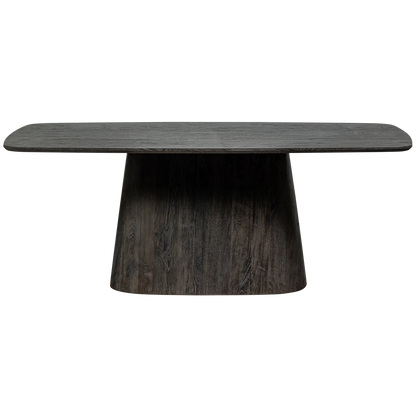 Woood Leah Eettafel Mdf Donkerbruin 200 X105 Cm - KwaliteitWonen.nl