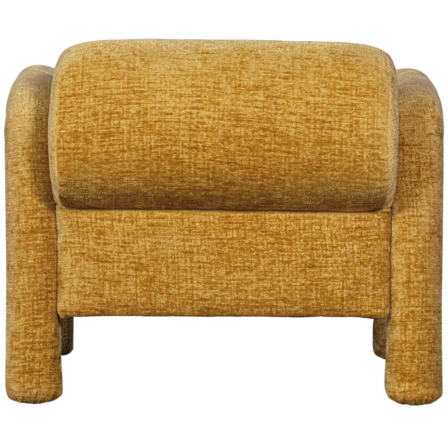 Woood Lenny Fauteuil In Grove Textuur Goud/Geel - KwaliteitWonen.nl