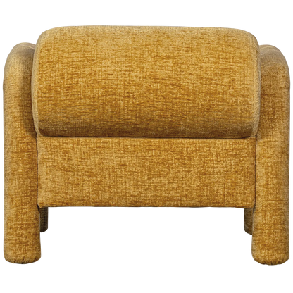 Woood Lenny Fauteuil In Grove Textuur Goud/Geel - KwaliteitWonen.nl
