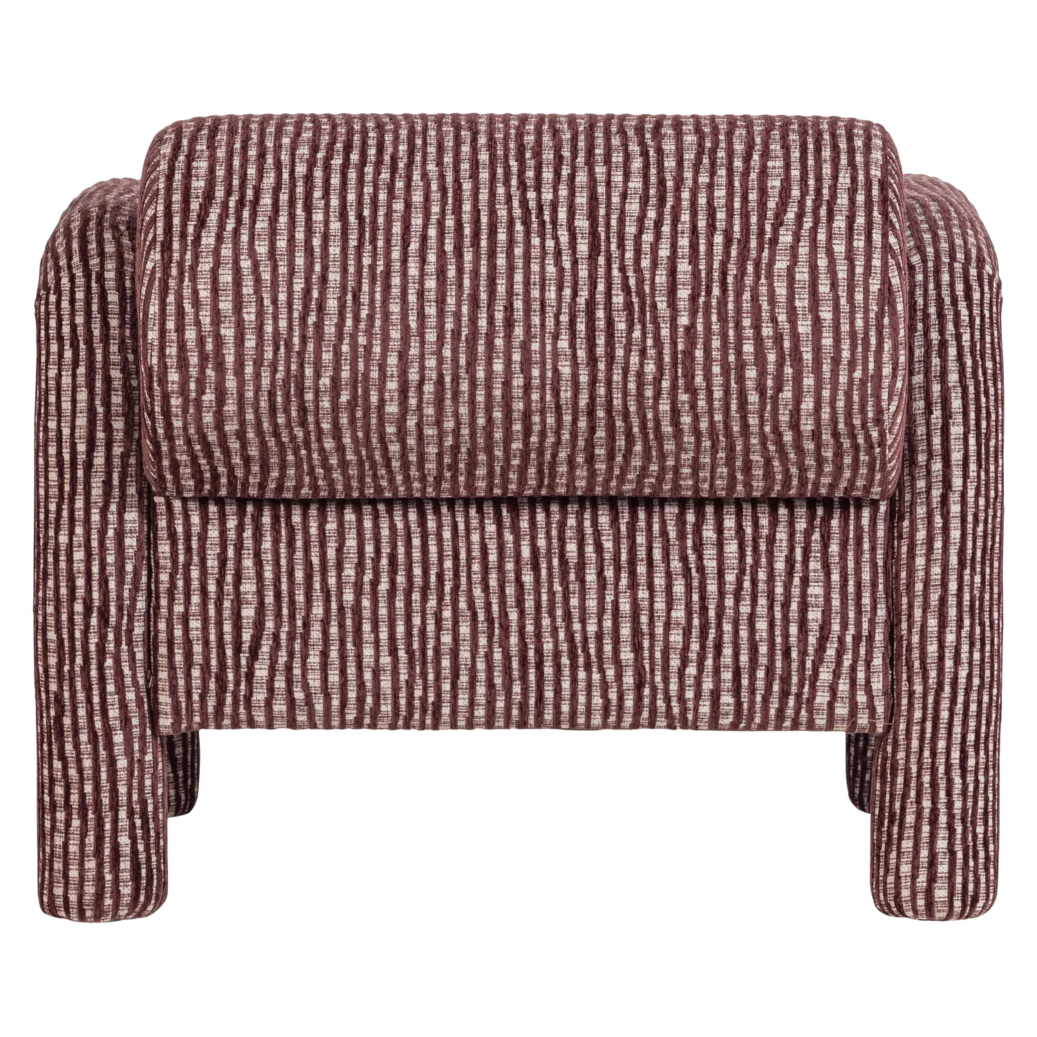 Woood Lenny Fauteuil Met Dessin Bordeauxrood - KwaliteitWonen.nl