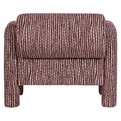 Woood Lenny Fauteuil Met Dessin Bordeauxrood - KwaliteitWonen.nl