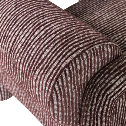Woood Lenny Fauteuil Met Dessin Bordeauxrood - KwaliteitWonen.nl