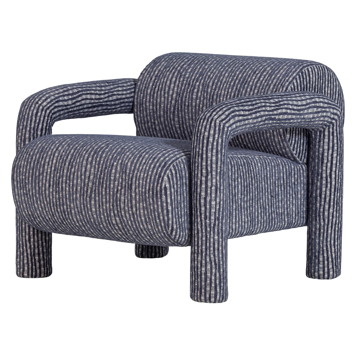 Woood Lenny Fauteuil Met Dessin Grijsblauw - KwaliteitWonen.nl