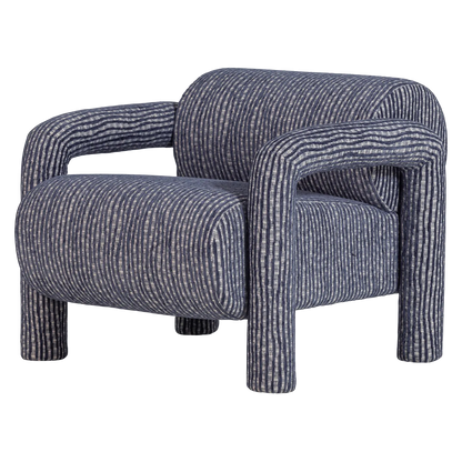Woood Lenny Fauteuil Met Dessin Grijsblauw - KwaliteitWonen.nl