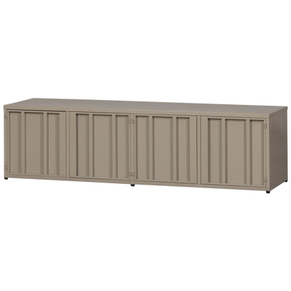 Woood Level Dressoir TV Meubel Metaal Zand 44x160cm - KwaliteitWonen.nl