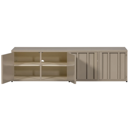 Woood Level Dressoir TV Meubel Metaal Zand 44x160cm - KwaliteitWonen.nl