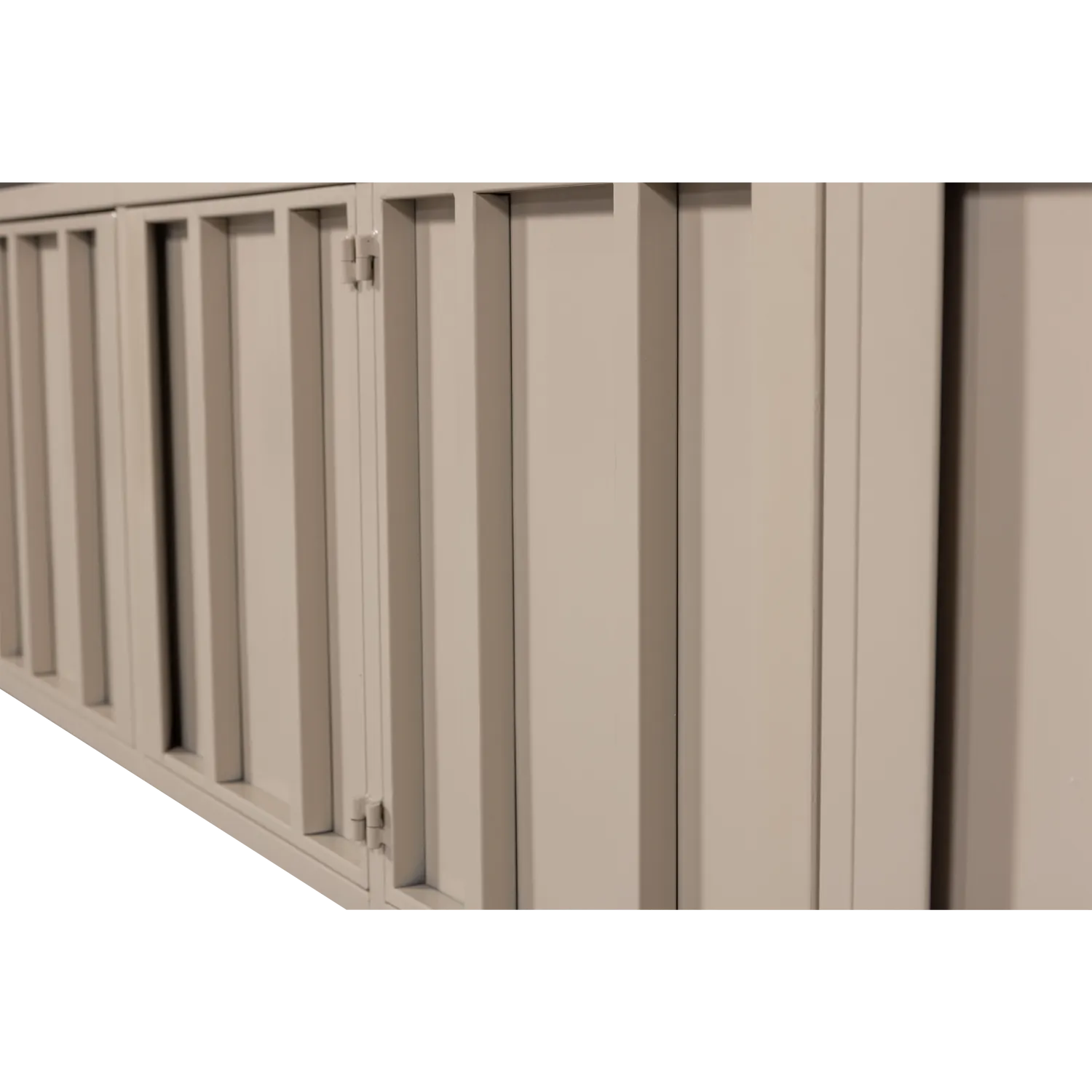 Woood Level Dressoir TV Meubel Metaal Zand 44x160cm - KwaliteitWonen.nl